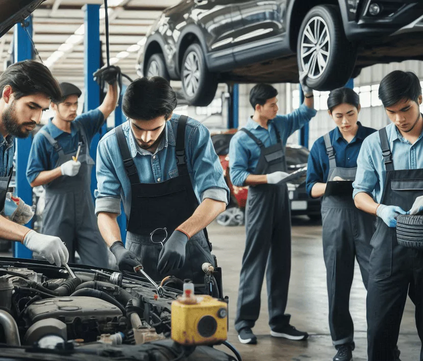 Service your car with a full workshop team